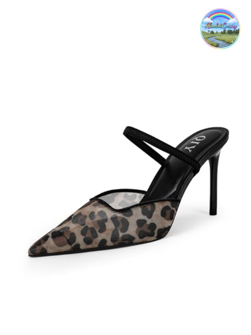 Pointed Toe Slingback Stiletto Pumps Breathable Mesh Heels